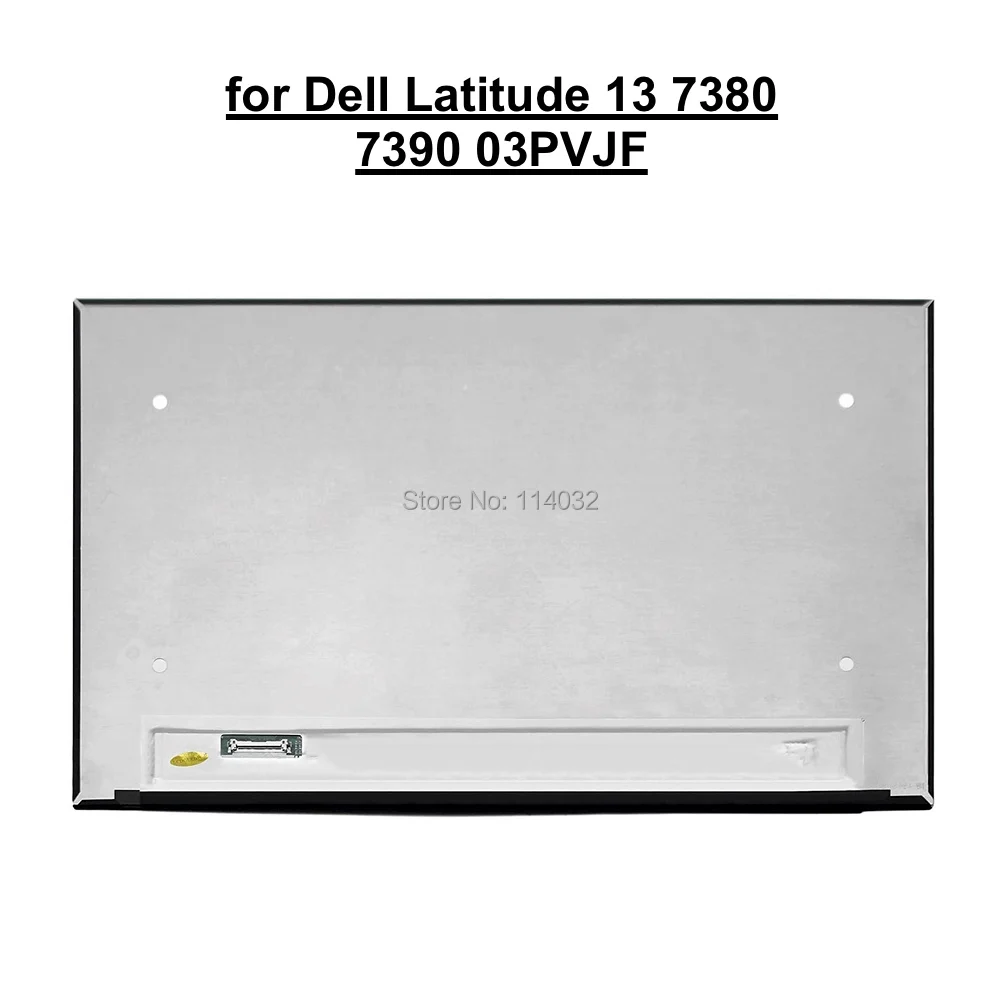 13.3" LCD Screen LP133WF4 SPD1 LP133WF4-SPD1 for Dell Latitude 13 7380 7390  03PVJF 3PVJF AUO462D Narrow Bezel 30 Pins eDP Bottom