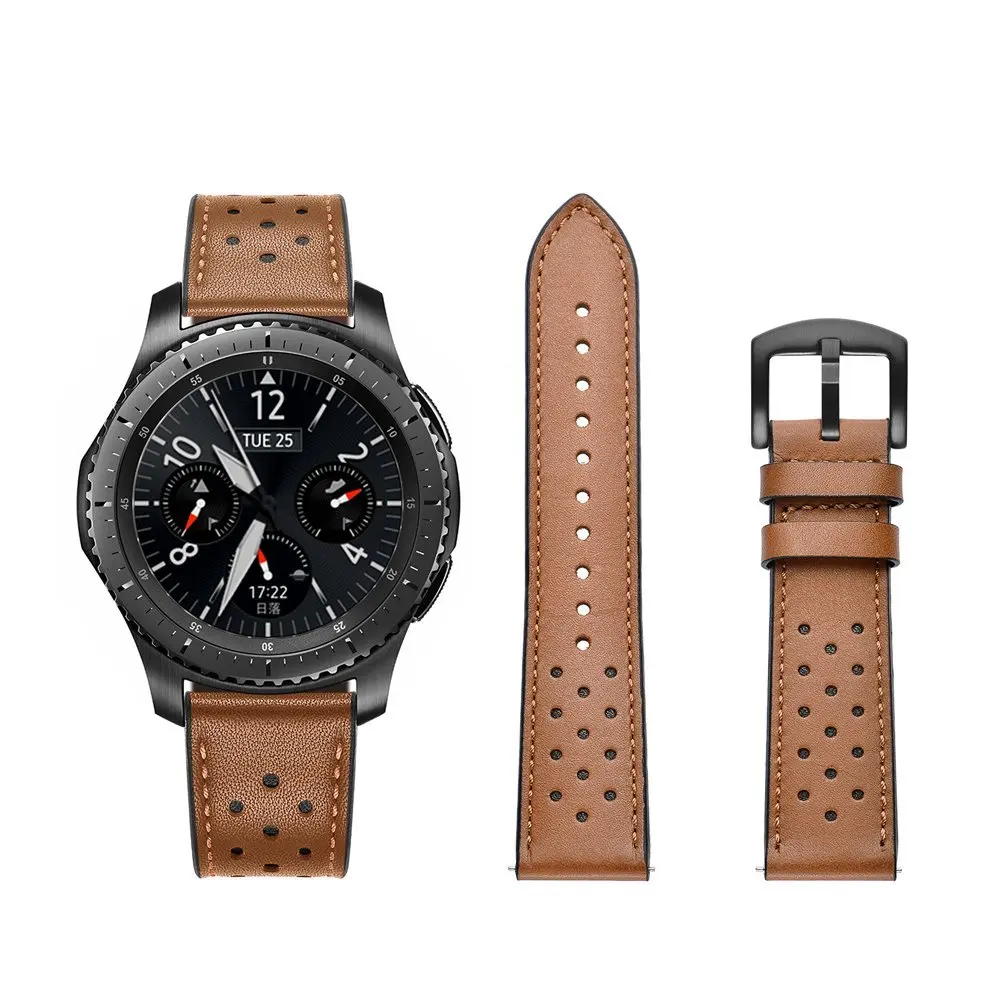 Ремешок для часов из натуральной кожи для samsung gear S3, сменный Браслет для часов gear S3 Classic frontier 22 мм