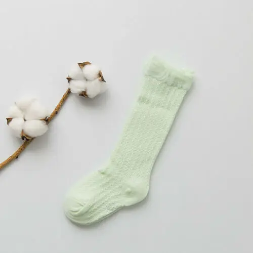 Симпатичная одежда для малышей носки-подколенки для девочек Гольфы зимние теплые хлопковые Повседневное запасов