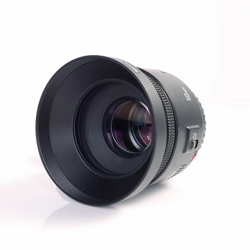 Wide angle metal lens hood 10