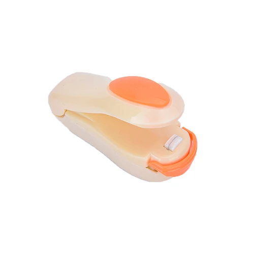 Pink &White Color Creative Models Household Portable Mini Snack Plastic Bag Lips Small hand pressure heat sealing machine