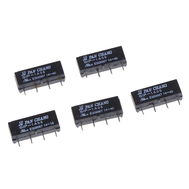 10PCS 5V Reed Switch Relay SIP-1A05 - 4 Pin For PAN CHANG Relay Applications