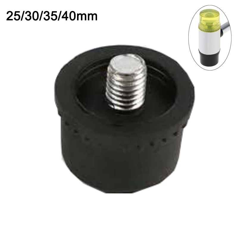 Rubber hammer 25/30/35/40mm Rubber Hammer Head Double Faced Work with Replaceable Head