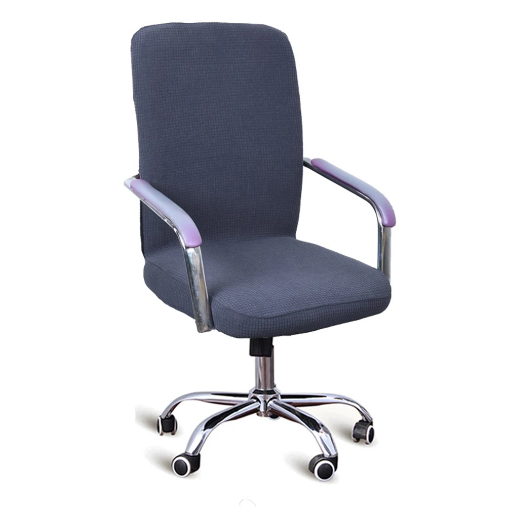 

Elastic Office Protective Computer Removable Home Chair Cover Easy Clean Anti Dust Waterproof Washable Check Pattern Universal