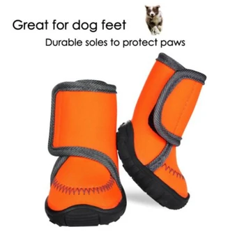 

Waterproof Pet Dog Shoes Cute Soft Bottom Anti-Slip Rain Snow Boots Winter Antifreeze Warm Shoes for Pet Dogs Supplies