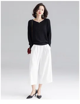 

WOMEN NEW Quality early autumn new French casual loose wool sweater sweater women