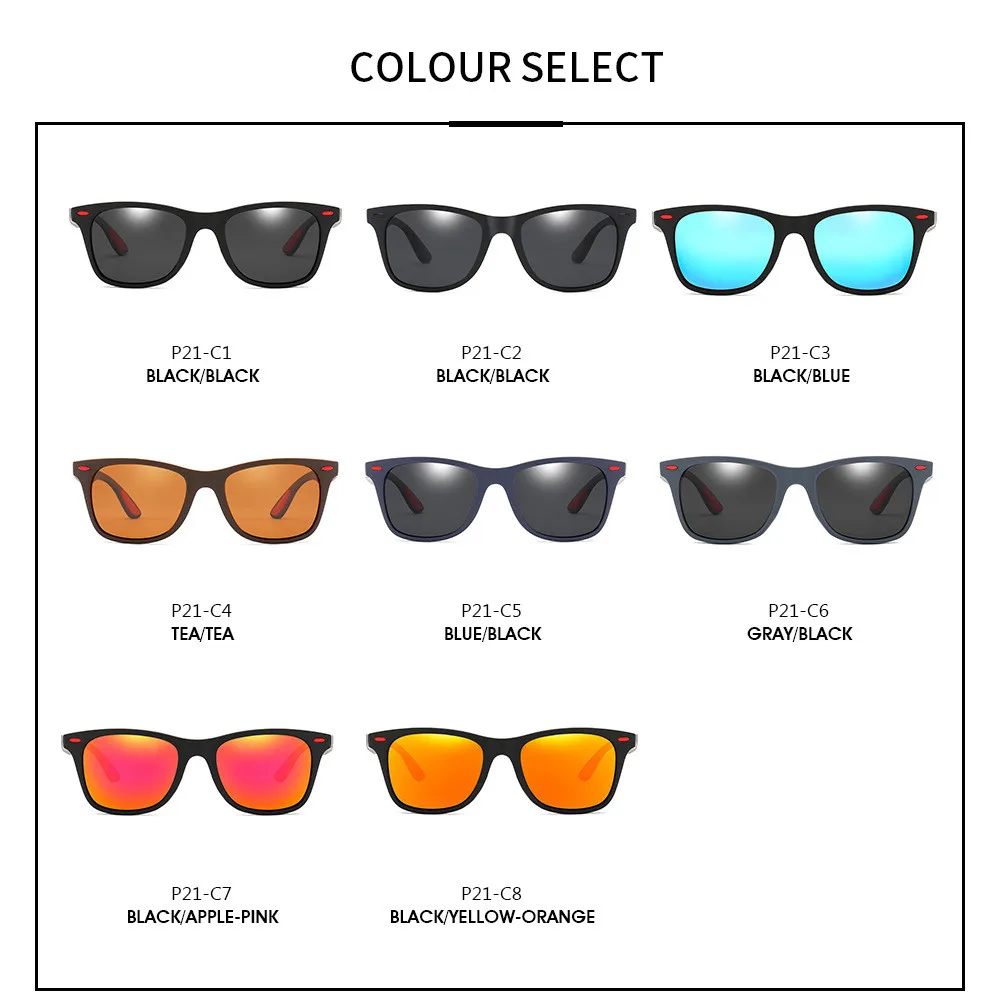 Винтажные Классические поляризованные солнцезащитные очки для мужчин и женщин, фирменный дизайн, солнцезащитные очки с квадратной оправой для вождения, мужские очки, UV400 Gafas De Sol