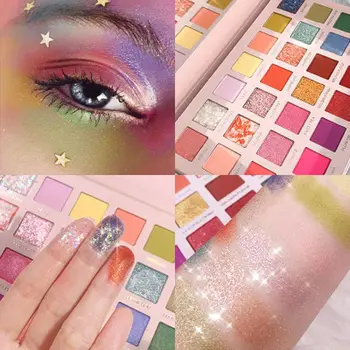 

28 colors Eyeshadow Palletes Shimmer Matte Pearl Eye Shadow Palette Pigment Waterproof Eyeshadow Powder Eye Makeup Cosmetics