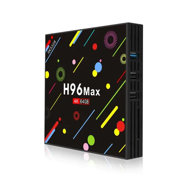 H96 MAX 4G ram 64G rom Android 7,1 smart tv box с беспроводной клавиатурой Rockchip RK3328 четырехъядерный с поддержкой H.265 UHD BT 4K
