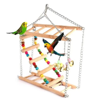 

1Pcs Parrot Cage Toy Squirrel Hamster Squirrel Hammock Bird Nest Swing Ladder