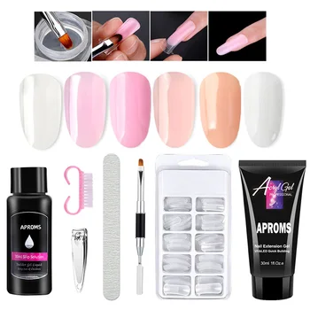 

30ML Poly Nail Gel Kit UV Nail Gel Builder Nail Gel Kit Acrylic Nail UV Gel Kit Manicure Nail Extension Gel UV LED Nail Extender
