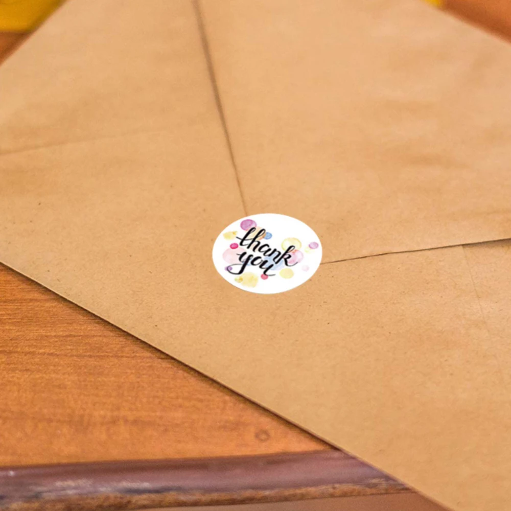 白底红心thank you贴纸6