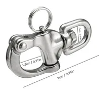 סירה ימית 316 נירוסטה סיבוב Shackle שחרור מהיר סירה עוגן שרשרת עיניים Shackle סיבוב הצמד הוק עבור חומרה ימית סירה יאכטה (3)