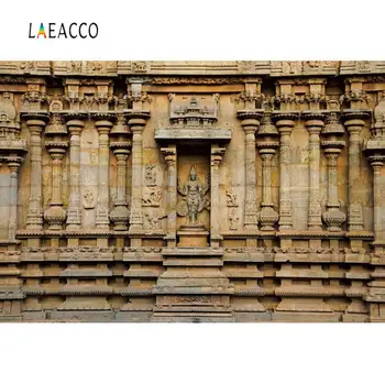 

Laeacco Vinyl Background Indian Temple Built Old Vintage Church Party Decor Pattern Photography Backdrop For Photo Studio