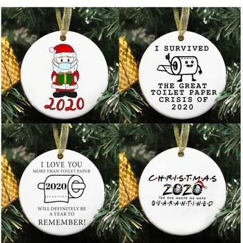 

Personalized Christmas Ornament Kit, 2020 Quarantine Survivor Customized Xmas Decorating, Christmas Tree Hanging Pendant