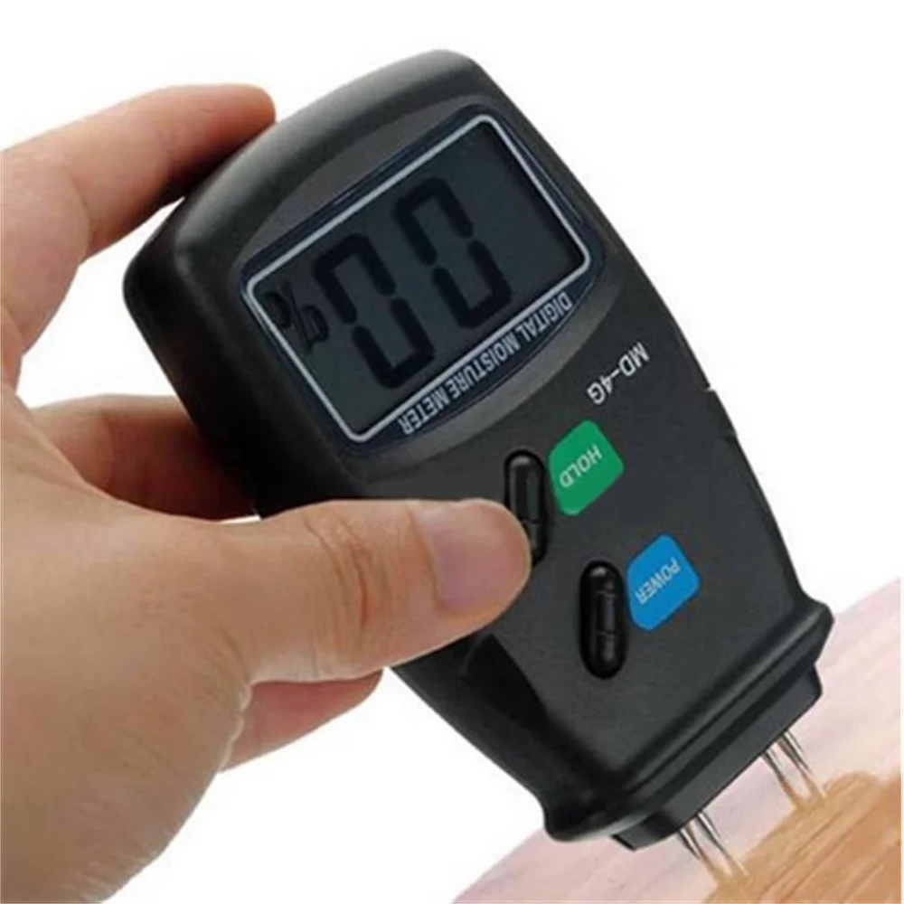 

4-Pin Digital Moisture Meter PRO Damp Detector Timber Wood Tester Plaster Sensor