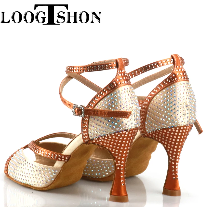 LOOGTSHON tango dance shoes woman latin shoes for women just dance gold dance shoes Shoes for dancing latin dance shoes