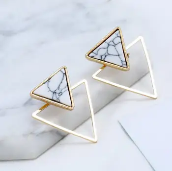 

Exaggerated Big-name Hypoallergenic Earrings Fashion Wild Geometric Hollow Triangle Earrings 2020 New Women's Clothing
