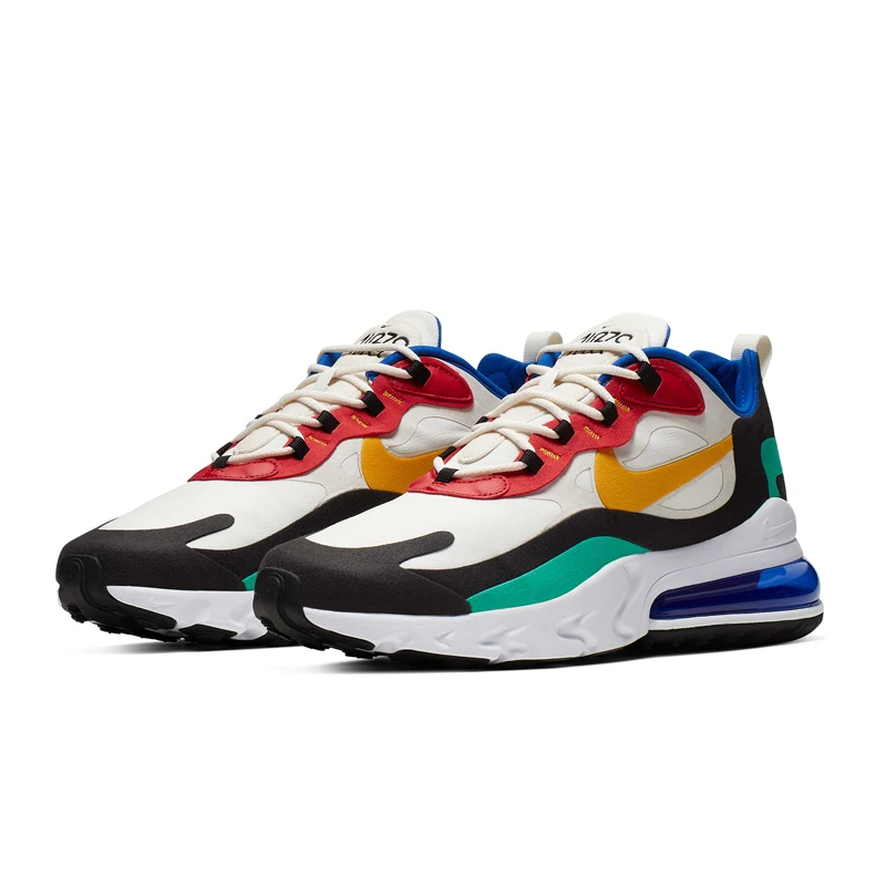 Authentic Nike Air Max 270 React Man Running Shoes Breathable Comfortable Shock Absorption Wear-resistant Leisure Sneaker AO4971