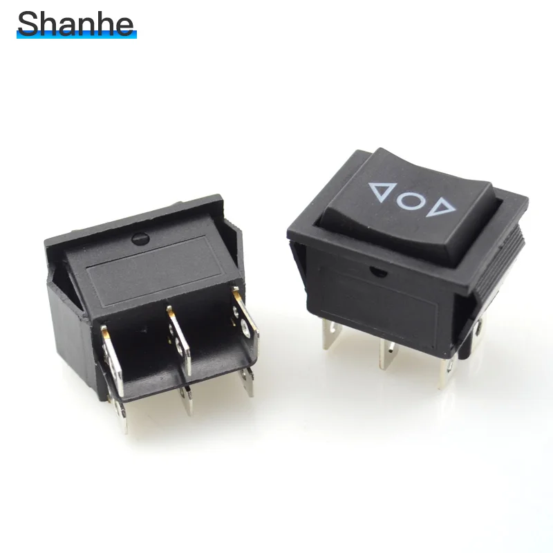 2 шт. клавишный переключатель мгновенного действия (вкл.) 6 контактный