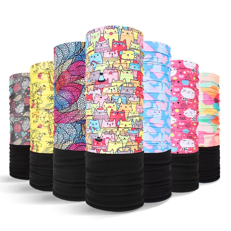 

Winter Camo Fleece Hiking Bandanas Scarf Neck Warmer Face Mask Scarfs Motorcycle Cycling Climbing Bandana Outdoor Sports men