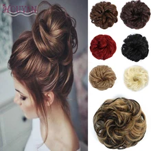 HOUYAN натуральные волосы синтетический бублик для волос пучок волос аксессуары для волос для девочек резинки для волос круг