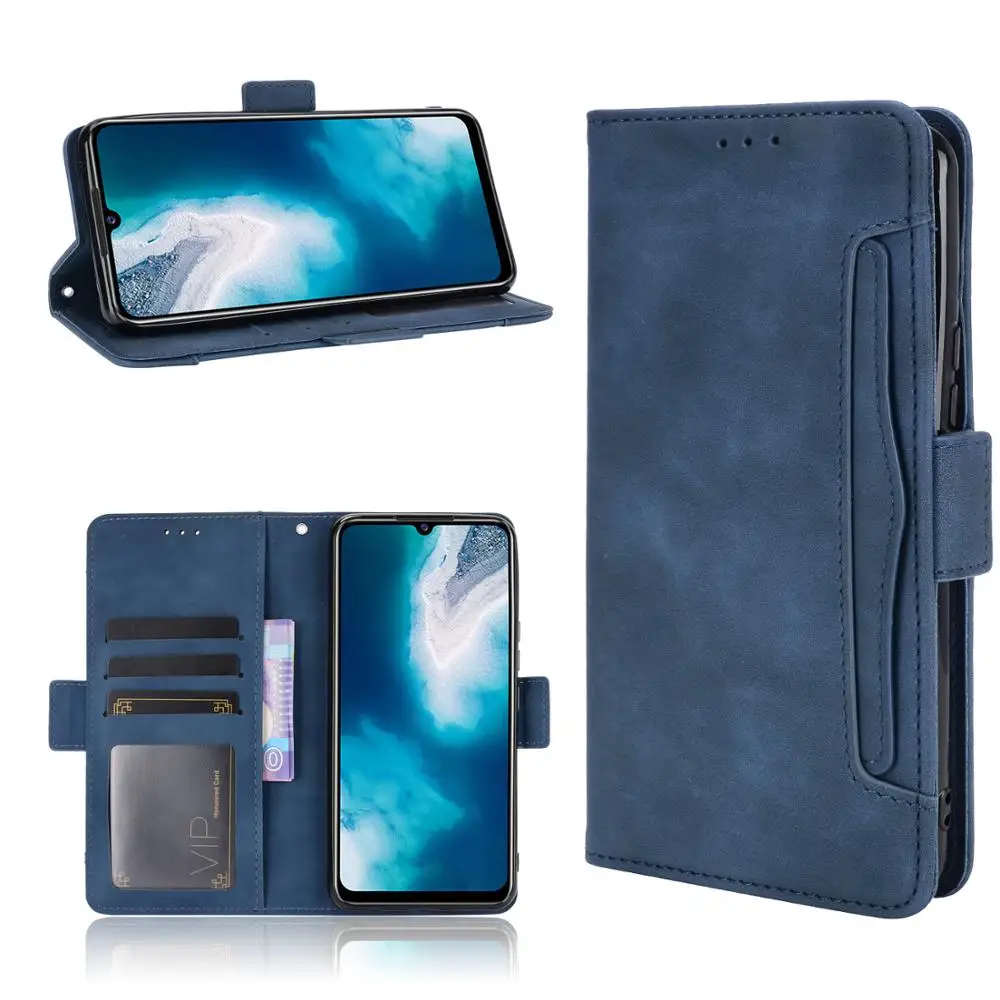 For Vivo Y70 2020 Case Premium Leather Wallet Leather Flip Multi