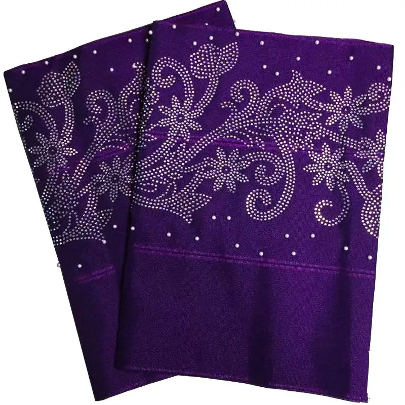 Esewing нигерийский Aso Oke головной убор геле с бисером высокое качество головной убор Aso Oke африканский геле головной убор Aso Oke ткань для свадьбы - Цвет: 10