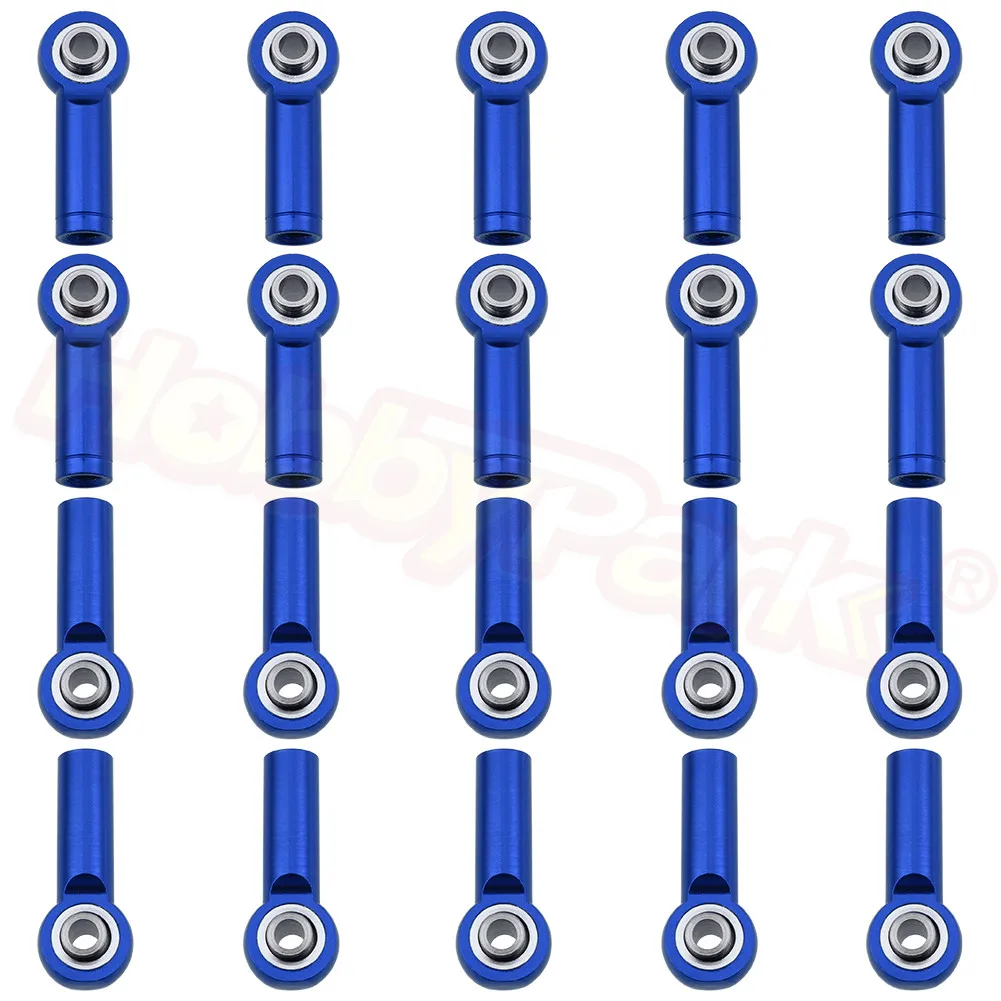 20 шт. Универсальный M3 Алюминиевый металлический стержень концы шаровой шарнир CW& CCW Для Traxxas осевой гонки Redcat RC автомобиль самолет - Цвет: Navy Blue 7796
