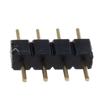 

New 1X RGB 3528 5050 LED STRIP LED ADAPTER DC BOLT CONNECTORS TRANSFORMER 4 Pin Connector