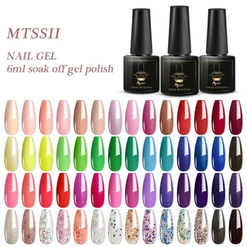 

Gel Polish 6ml Manicure Set For Nail Art Semi Pure Color UV LED Lamp Nail Varnishes Base Top Coat Lacquer Gel Nail Polish