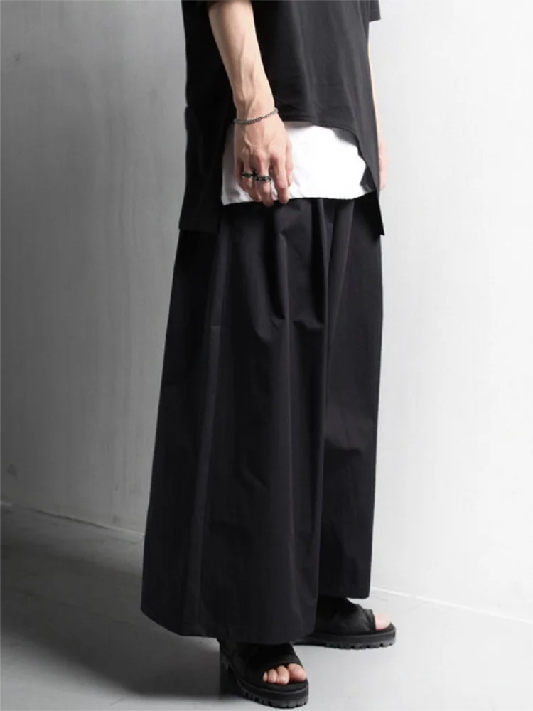 Men Wide Leg Straight Pants Spring And Autumn New Slim Korean Fashion Trend Casual Casual Casual Large Pants