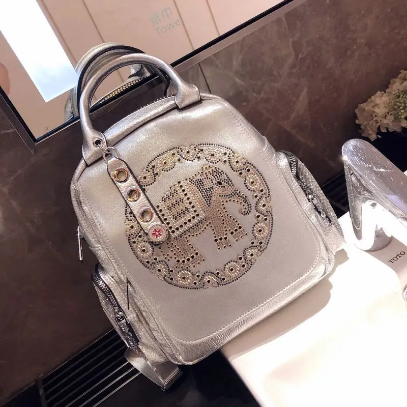 

Fashion bag women 2020 new simple and fashionable small backpack multifunctional backpack all-match color contrast school bag