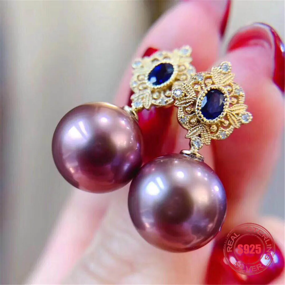 

Classic Pearl Earrings Mounting S925 Sterling Silver Earrings Hooks Dangle Fittings Handmade Craft Accessory