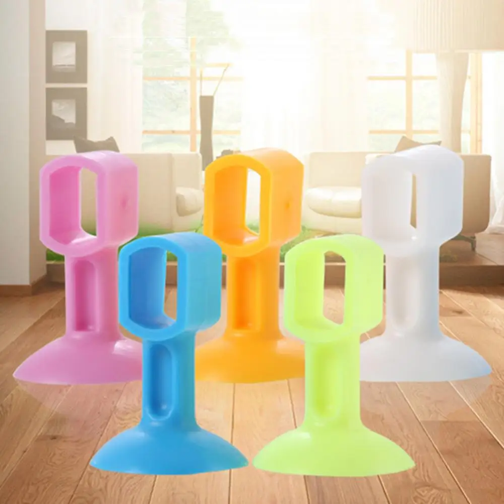 

5PCS Rubber Door Stopper Door Lock Protective Pad Anti-Collision Protection Self Adhesive Doorstop Wall Protectors Cargo Rack