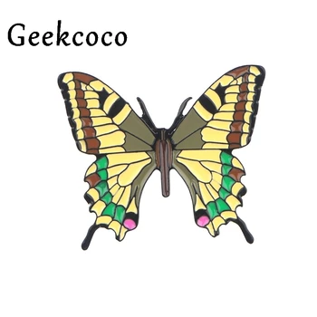 

10pcs/lot Butterfly Brooches for women Pride Zinc Alloy Enamel Pins medal Cute shirt backpack clothes bag decoration Badge J0658