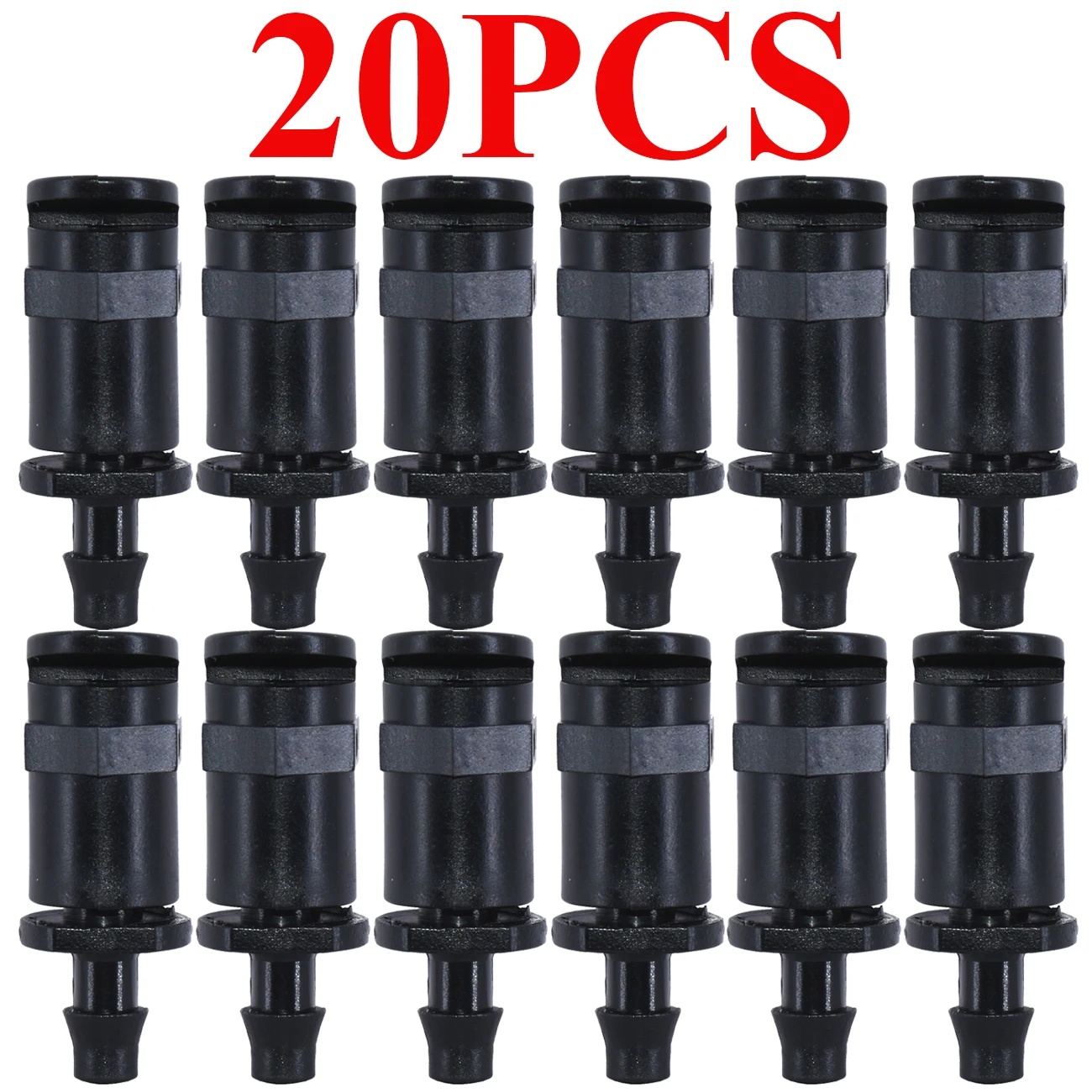 KESLA 20PCS 180 Degrees Refraction Nozzle Sprinklers with 1/4'' or 4/7mm Screw Barb Connectors Spray Head Nozzle Drip Irrigation garden sprinkler misting nozzles spray nozzle garden spray nozzle
