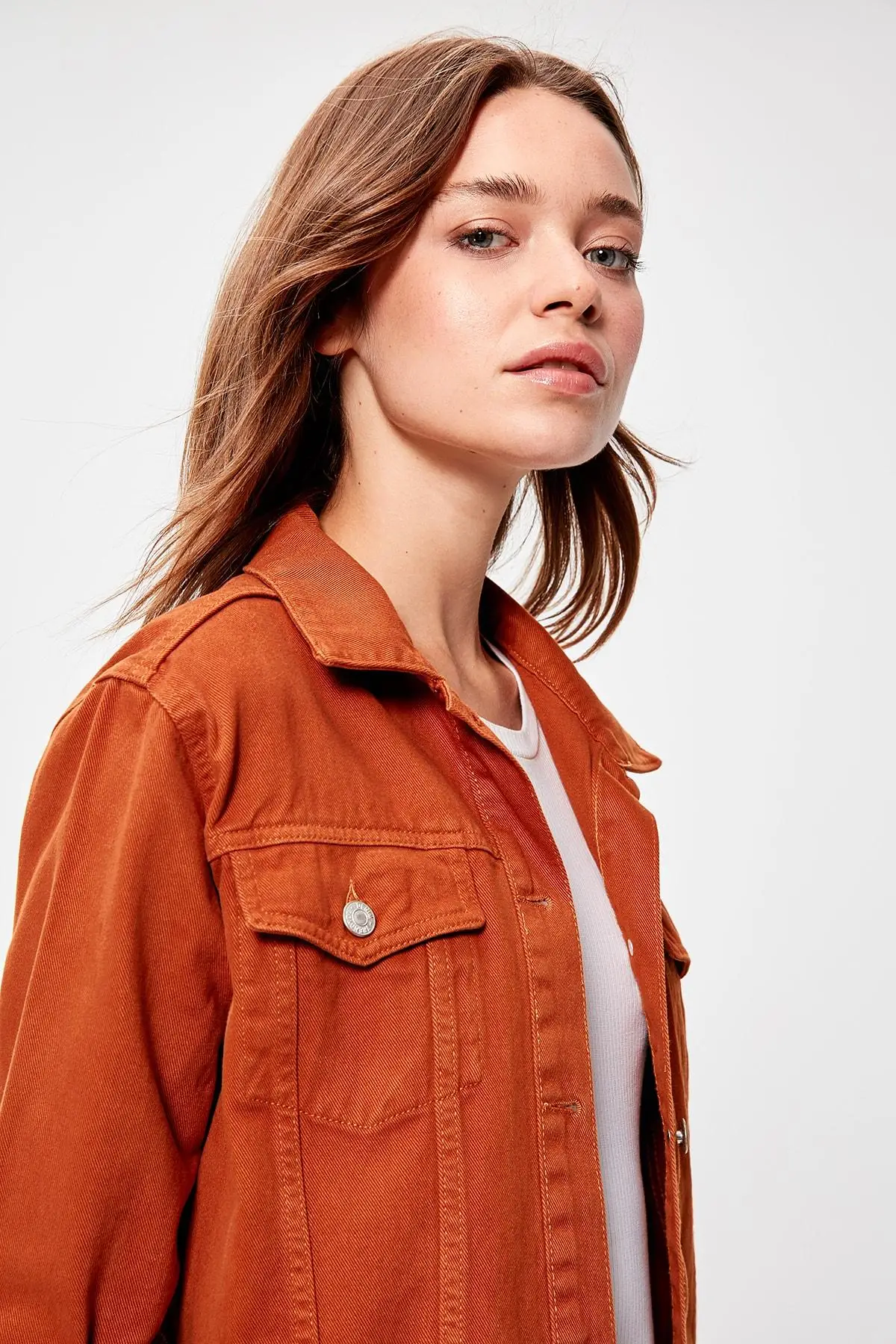 Trendyol Camel джинсовая куртка TWOAW20CE0193