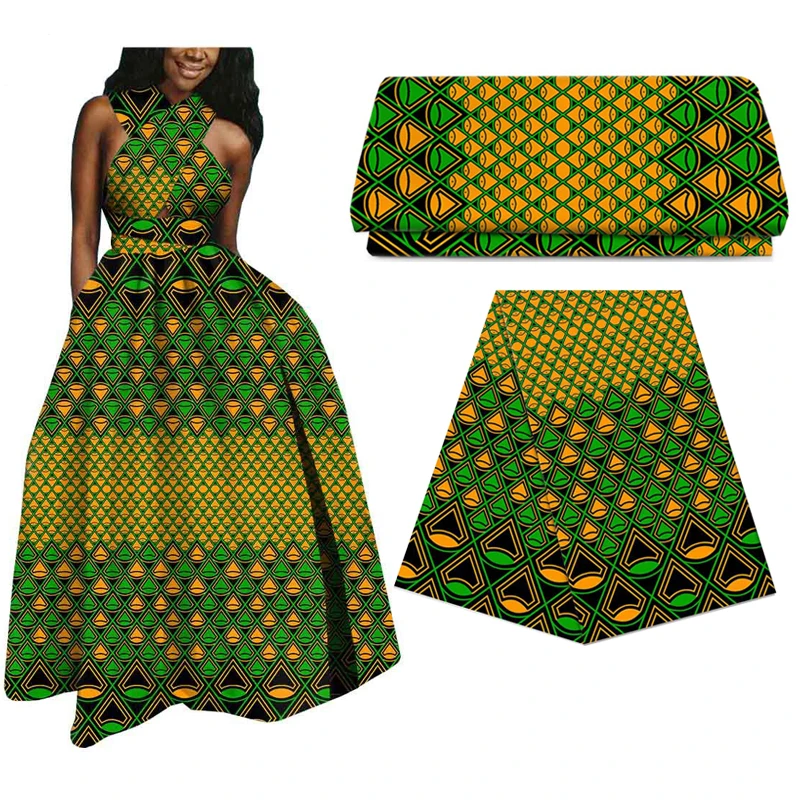 

100% Cotton Africa Ankara prints wax patchwork real dutch wax fabric best quality African tissu sewing material for dress 6yards