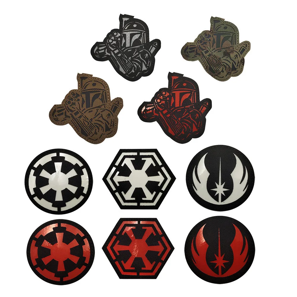 Luminous Skull Patch Planet Warrior Reflection Badge Backpack Empire Military LOGO Outdoor Tactical Movie | Дом и сад