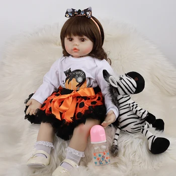 

JINGXIN PRINSES 60cm Reborn Dolls Cloth Body Realistic Newborn Reborn Baby Girl Doll America Children's Day Gift Playmate Toy