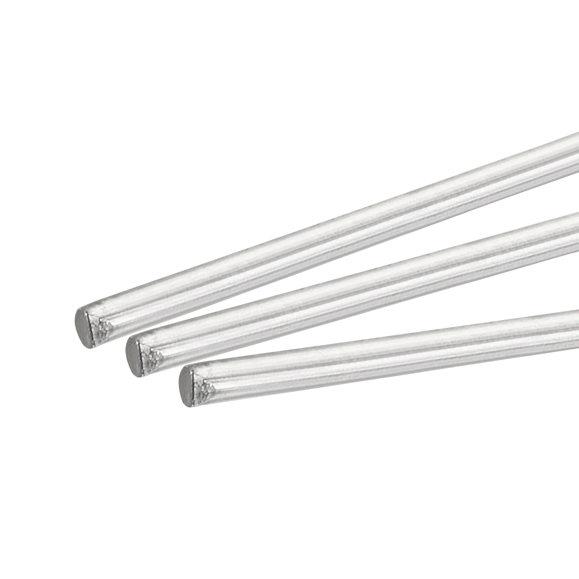 10pcs uxcell 2.5mm x 300mm 304 Stainless Steel Solid Round Rod for DIY Craft