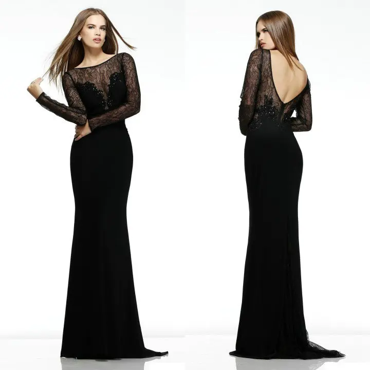 Sheer sleeve gown Clearance