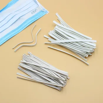 

20/50Pcs/lot 10cm Disposable Face Mask Elastic Cord Nose Bridge Clips Handcraft Making Accessories For Masks Materials Supplies