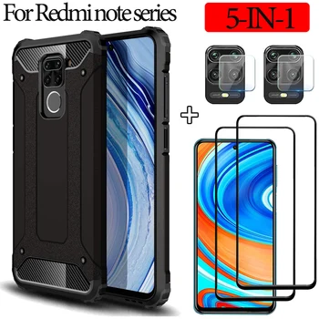 

5-IN-1,coque, for+redmi note 9 pro redmi 9 9a 9c case armor silicone shockproof cover xiaomi redmi 9 s phone case redmi note 9s