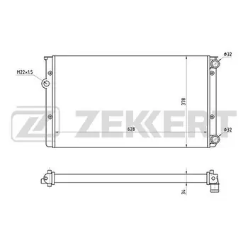 

Radiator cooling. Dv. VW Golf III 91-Golf IV 98 Vento 91 ZEKKERT