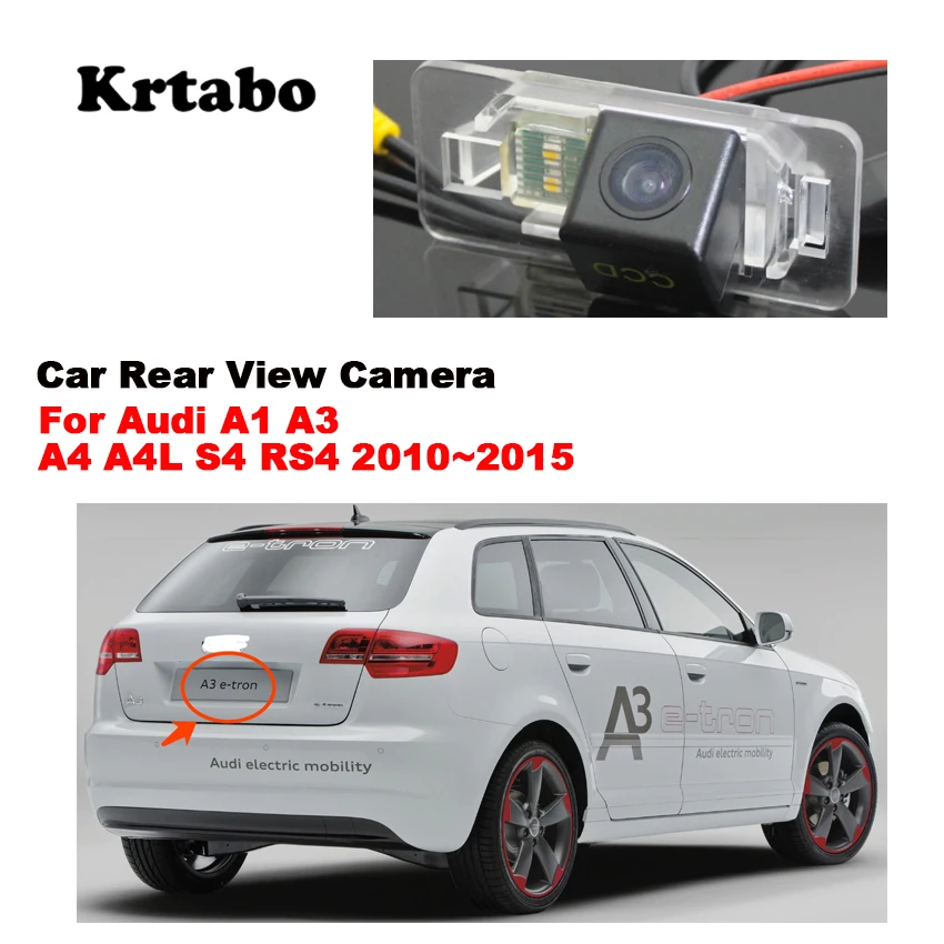 Car Parking Camera Rear View Camera For Audi A1 A3 A4 A4L S4 RS4 2010~2015 CCD HD Night Vision Waterproof high quality