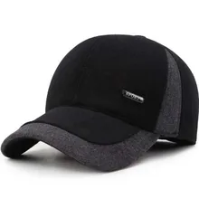XEONGKVI осенне-зимняя шерстяная ткань брендовая бейсбольная Кепка Snapback хлопковая шапка-бомбер для мужчин среднего возраста Кепка с козырьком каскетка