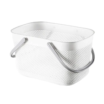 

Plastic Hand Basket Bathroom Storage Baskets with Handle Household Storage Tools Large Capacity