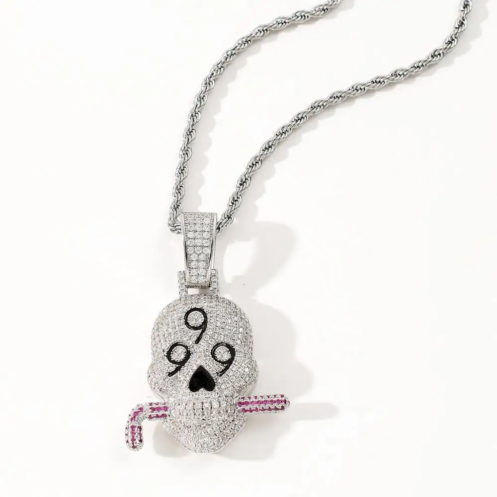 999 Skull Club Pendants Necklace 